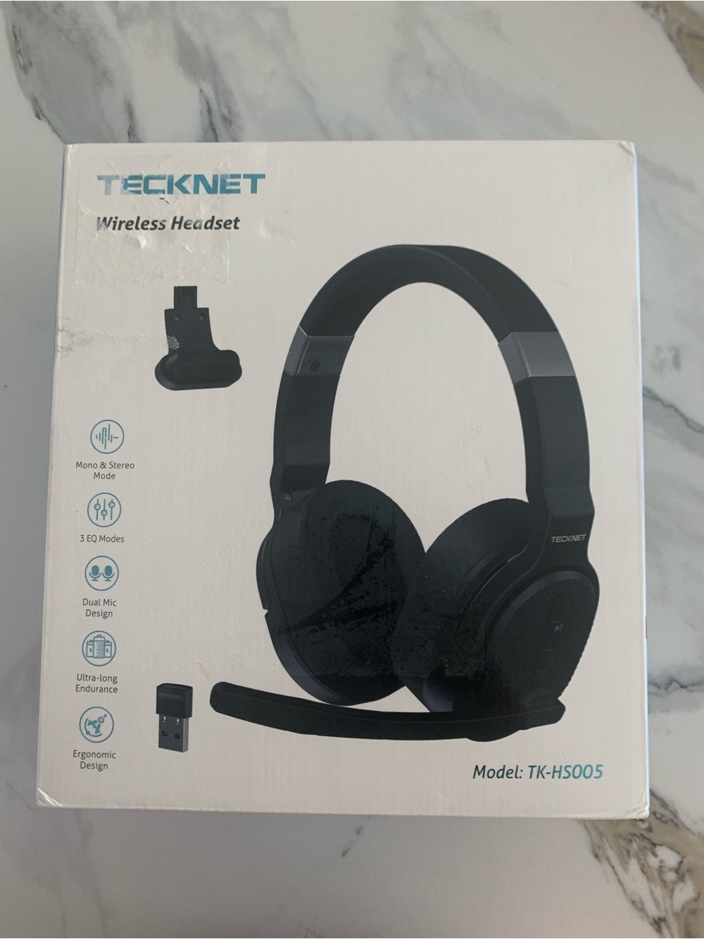 TECKNET Wireless Headset in Black
